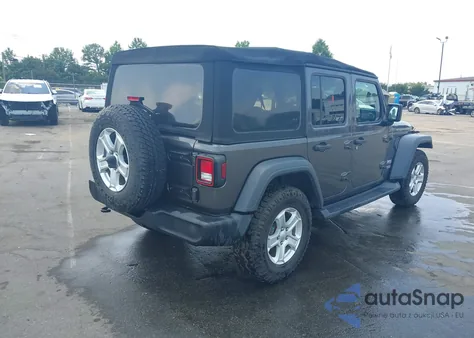 2018 Jeep Wrangler Unlimited Sport S 4X4 из США, поврежденный, VIN 1C4HJXDG9JW250559